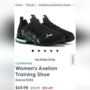 NWOT Puma Axelion training sneaker.